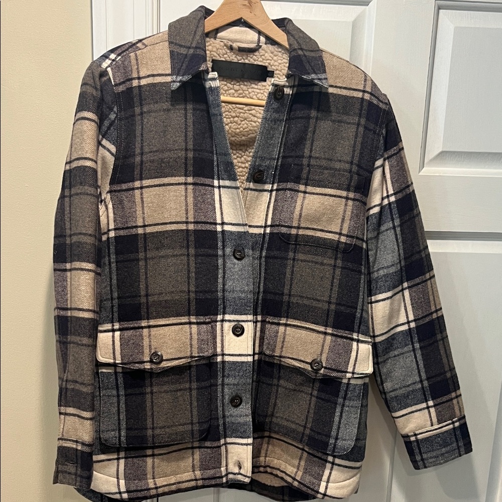 Like new Jenni Kayne Shearling  lined Button-Up Jacket